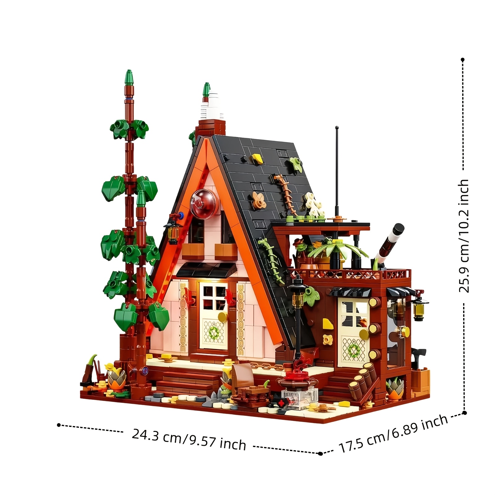 New Three-Angle Vacation Cabin Building Block Model